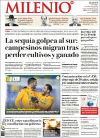 Portada de Milenio de Monterrey (México)