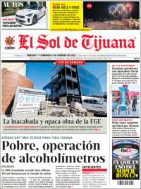 Portada de El Sol de Tijuana (México)