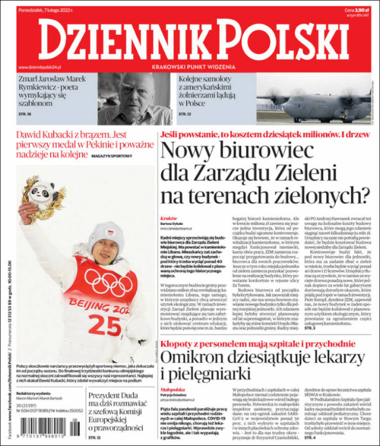 Portada de Dziennik (Polonia)