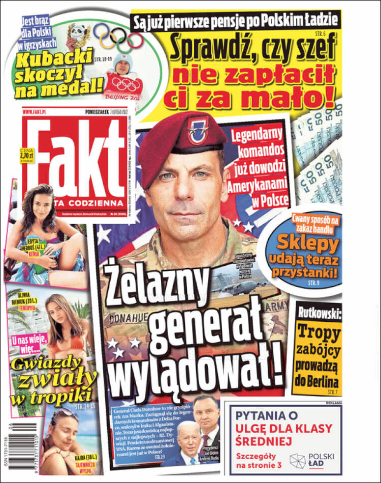 Portada de Fakt (Polonia)