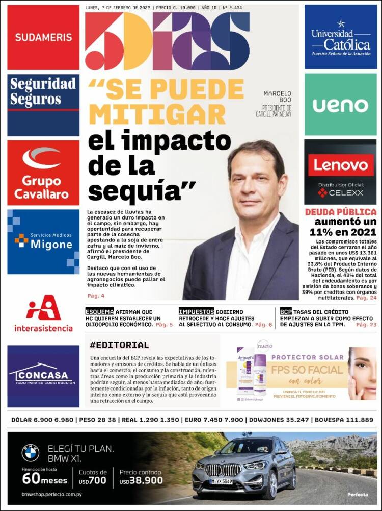 Portada de 5 Días (Paraguay)