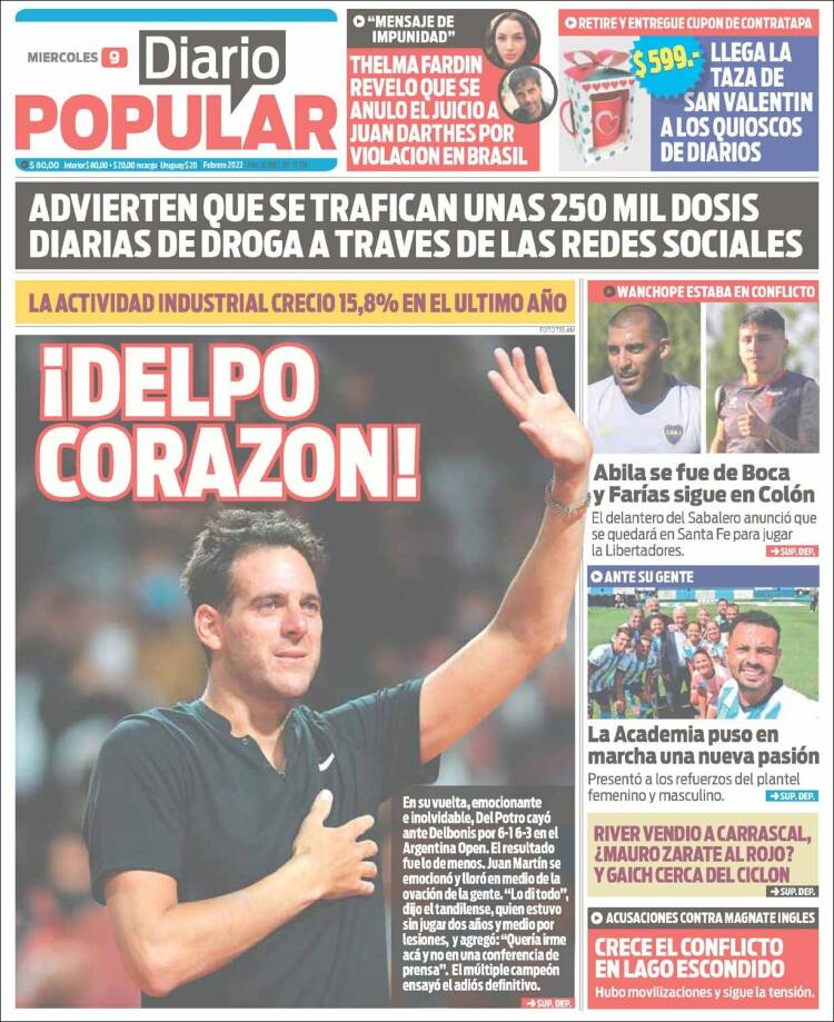 Portada de Diario Popular (Argentina)