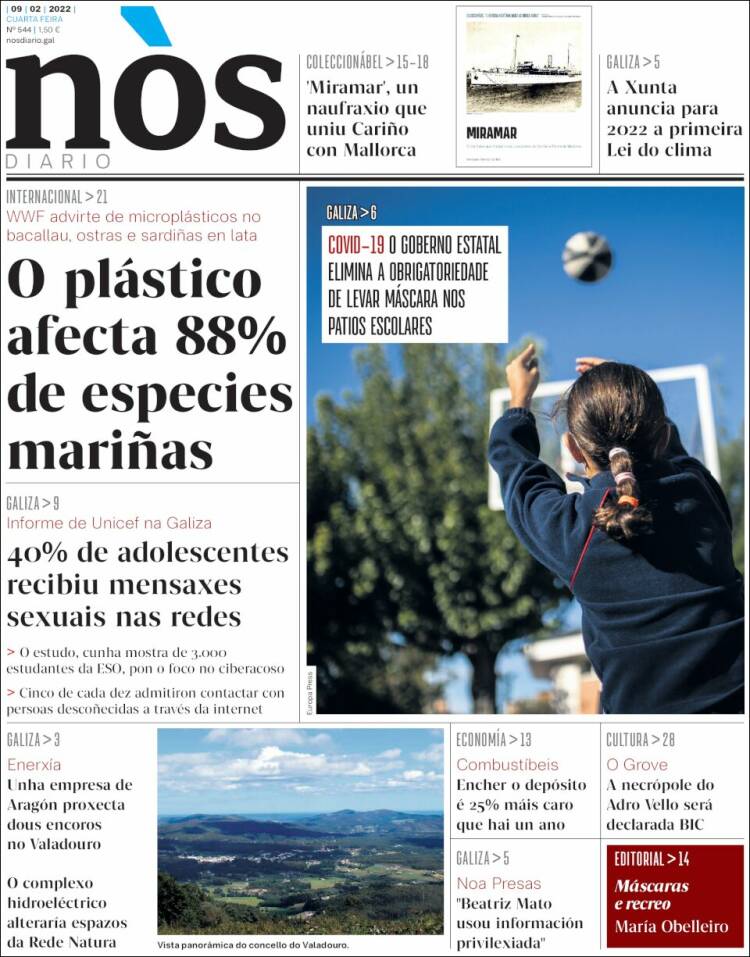 Portada de Nòs Diario (España)