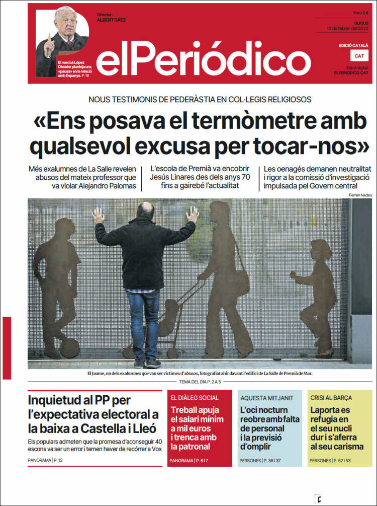 Portada de El Periódico de Catalunya (Espa&ntilde;a)
