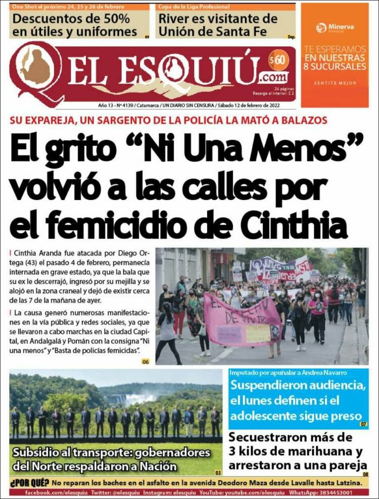 Portada de El Esquiu (Argentina)