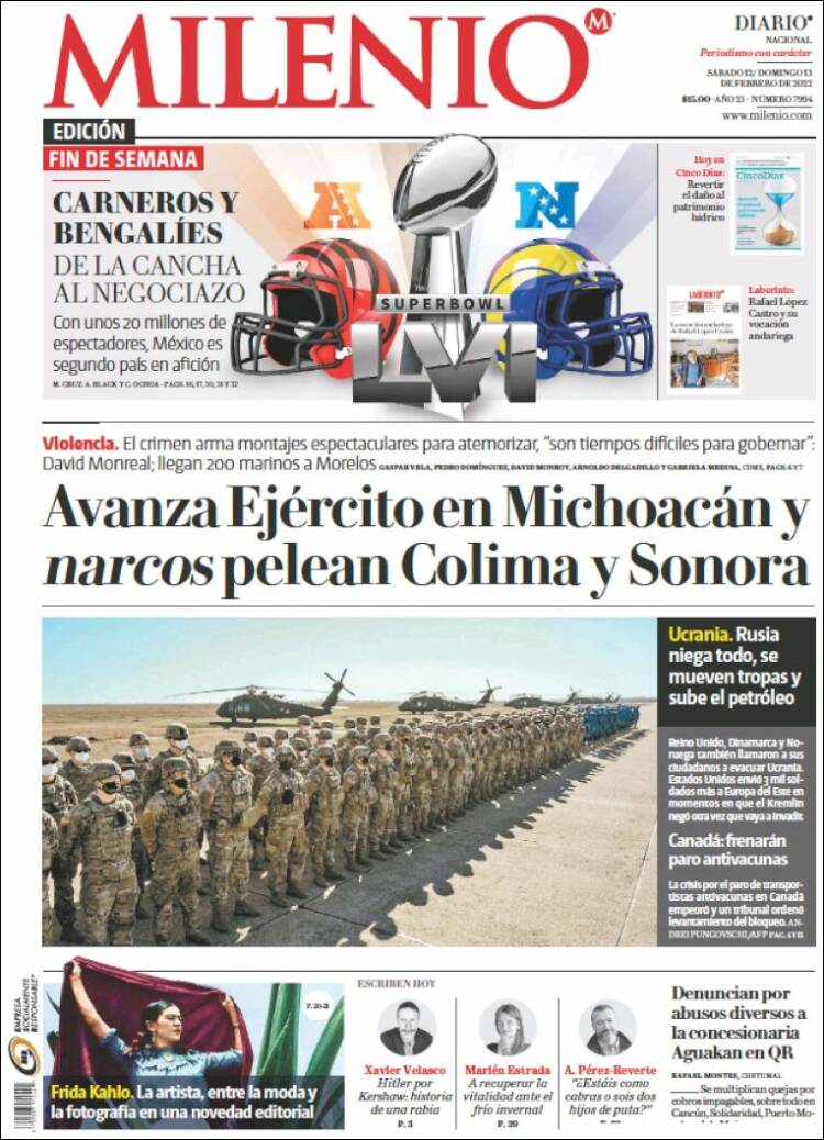 Portada de Milenio (México)