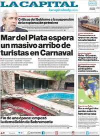 Portada de Diario La Capital - Mar del Plata (Argentina)