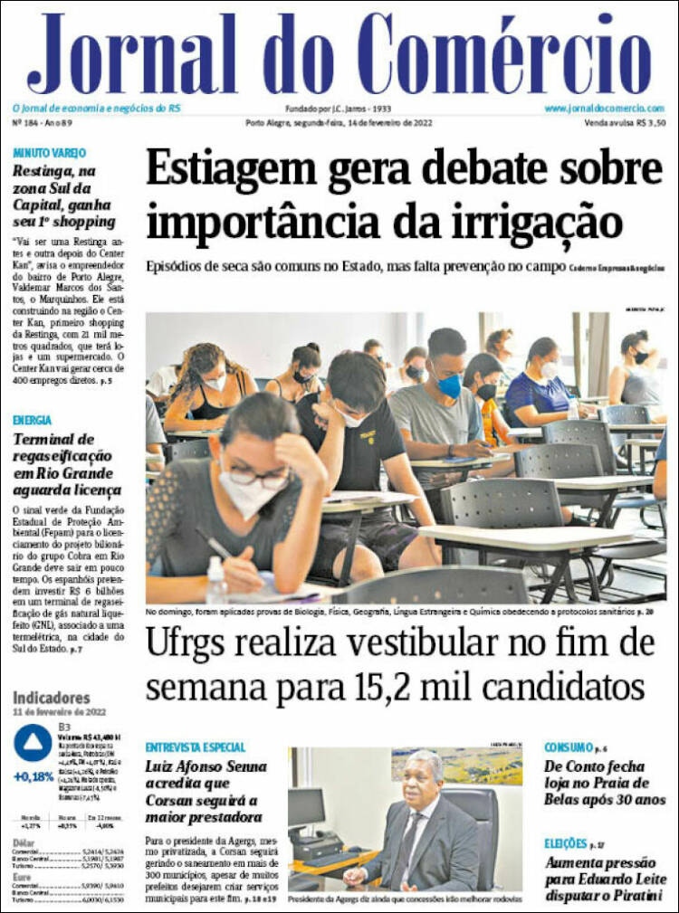 Portada de Jornal do Comércio (Brasil)