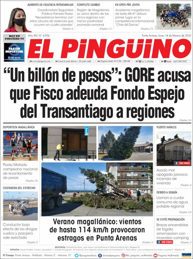 Portada de El Pingüino (Chile)