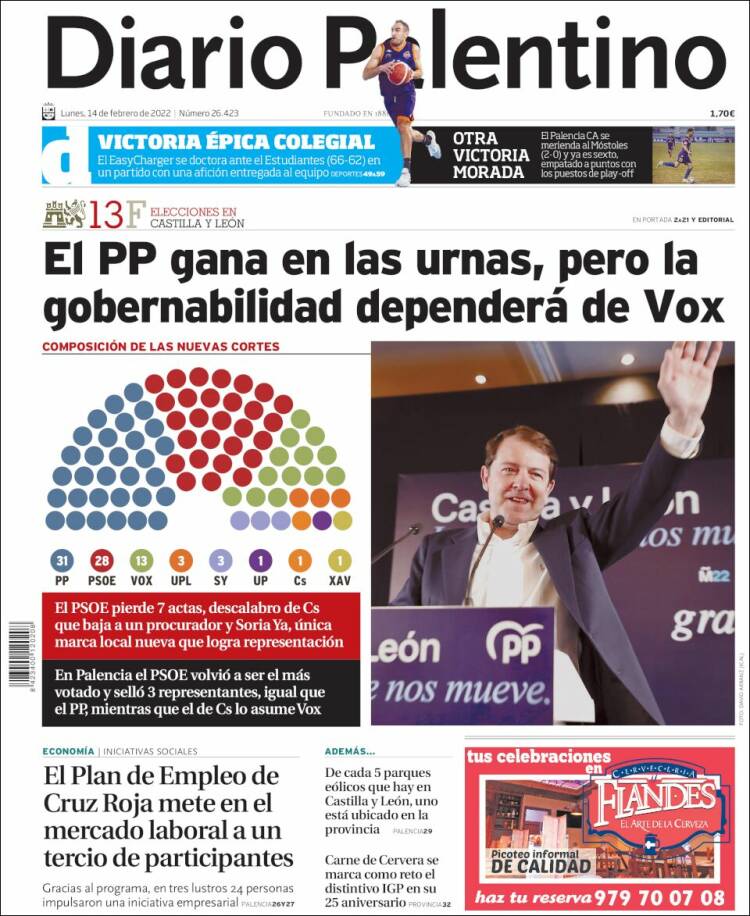 Portada de Diario Palentino (España)