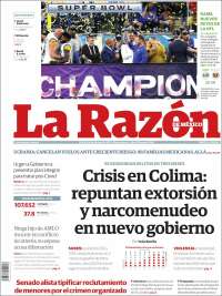 Portada de La Razón (México)