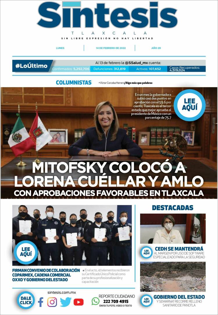 Portada de Síntesis de Tlaxcala (México)