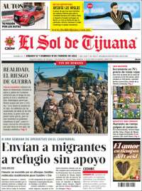Portada de El Sol de Tijuana (México)
