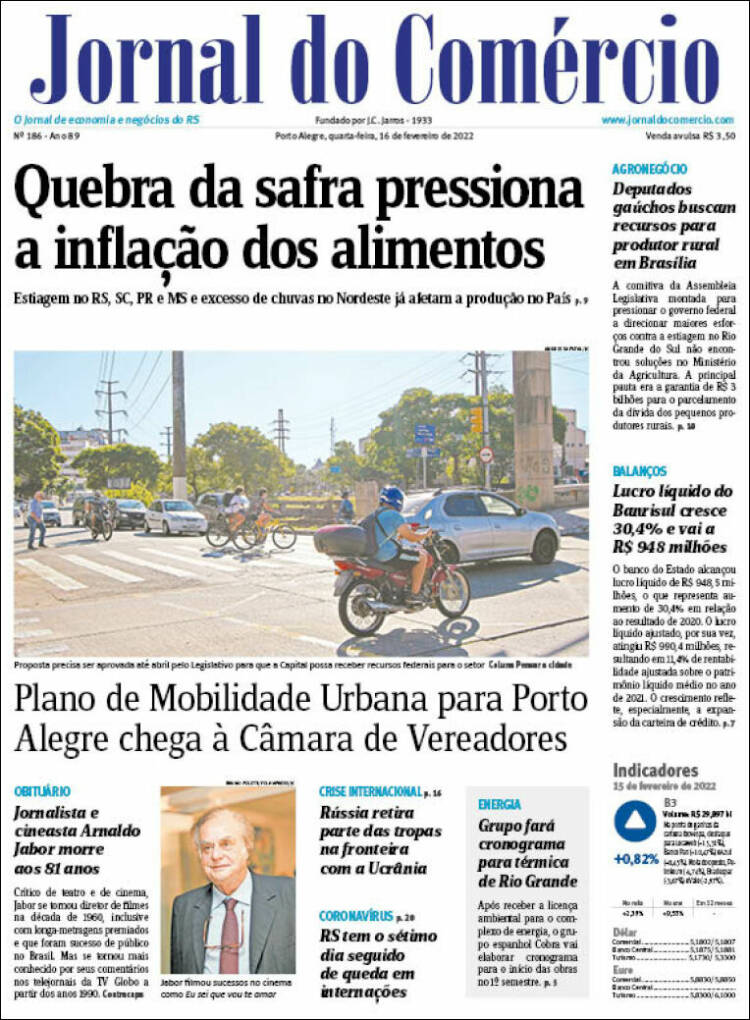 Portada de Jornal do Comércio (Brasil)