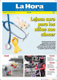 Portada de La Hora - Ecuador (Équateur)