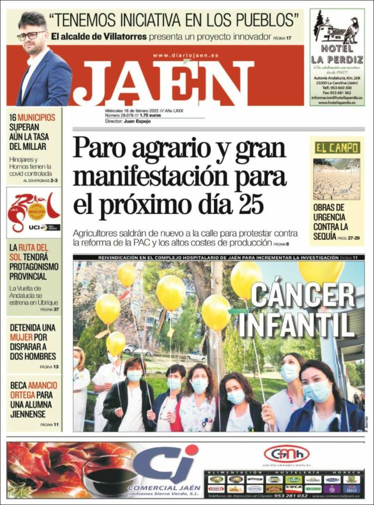 Portada de Diario Jaén (Spain)