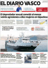 Portada de Diario Vasco (España)