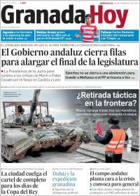 Portada de Granada Hoy (España)