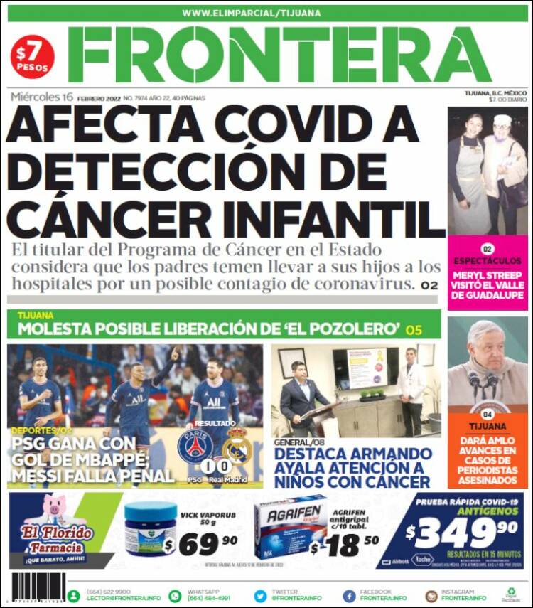 Portada de Frontera (Mexique)
