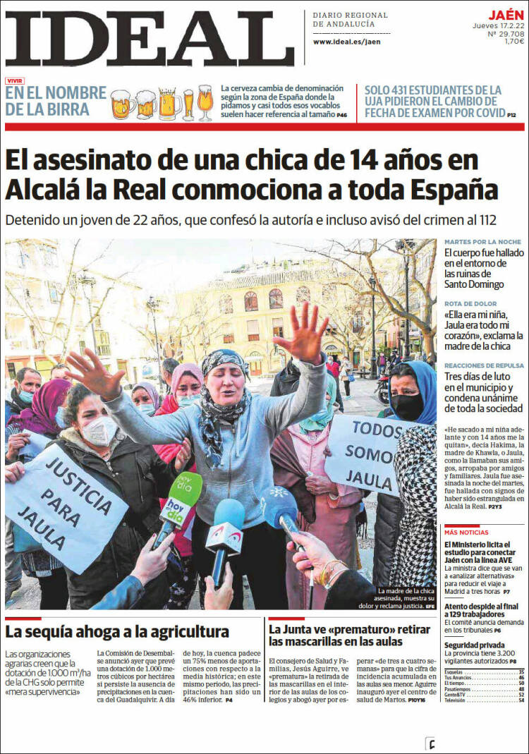 Portada de El Ideal de Jaén (España)