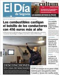 Portada de El Día de Segovia (España)