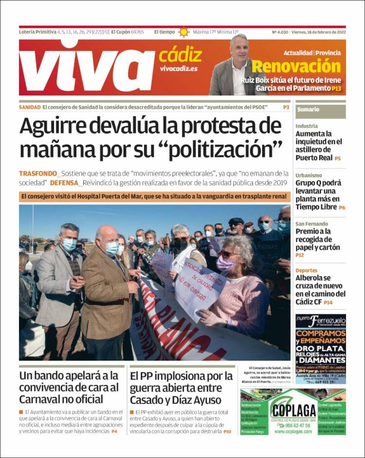 Portada de Información - Cadiz (España)