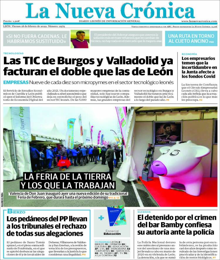 Portada de La Nueva Crónica (España)