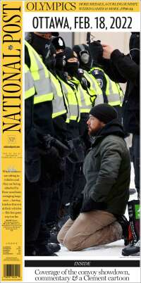 Portada de The National Post (Canadá)