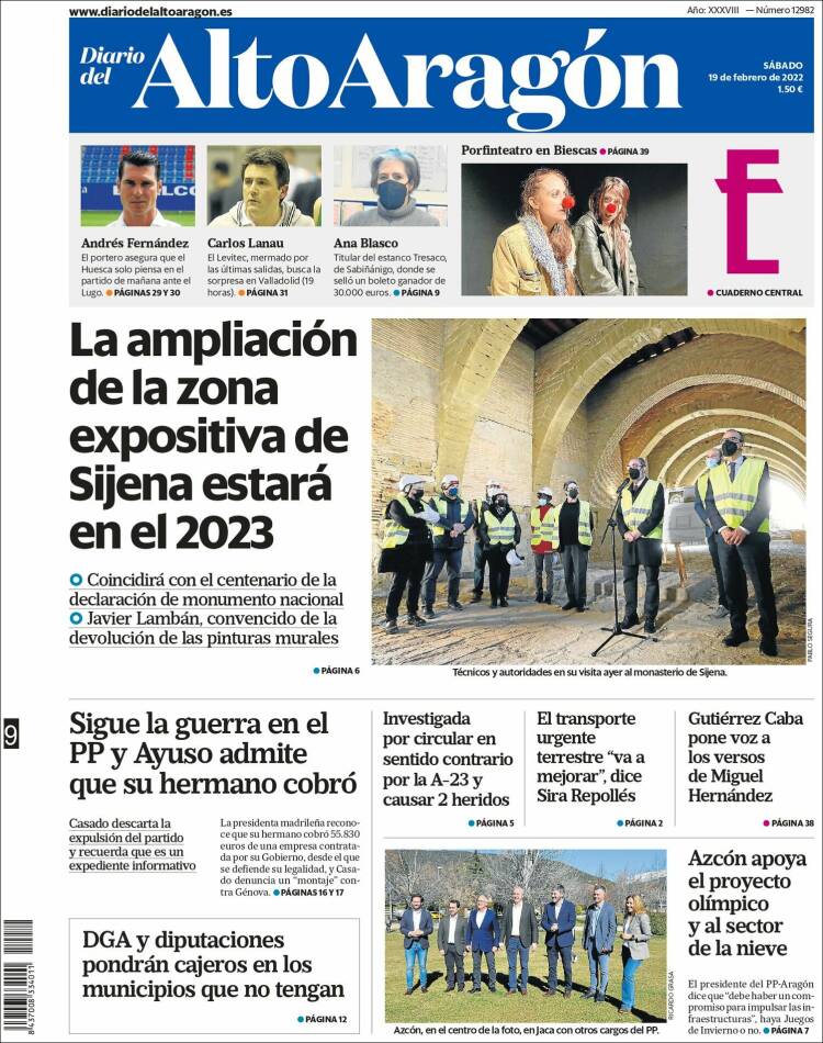 Portada de Diario del AltoAragón (Espa&ntilde;a)