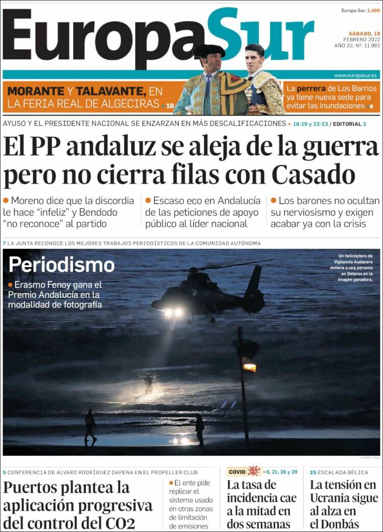 Portada de Europa Sur (Espa&ntilde;a)