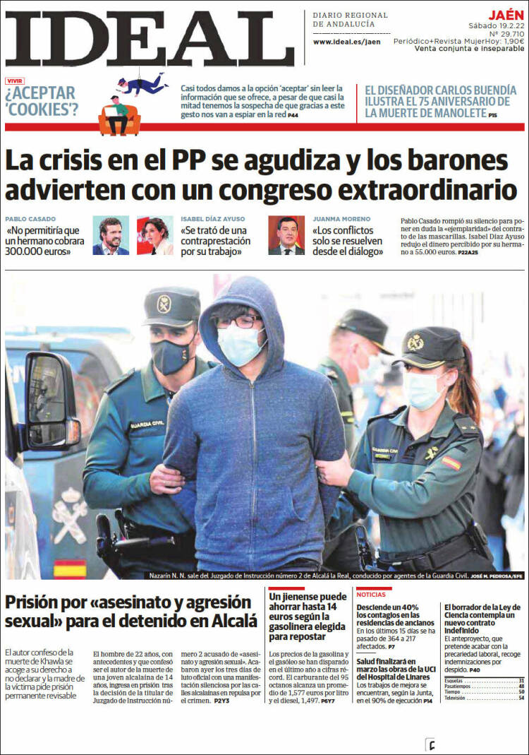 Portada de El Ideal de Jaén (Espa&ntilde;a)