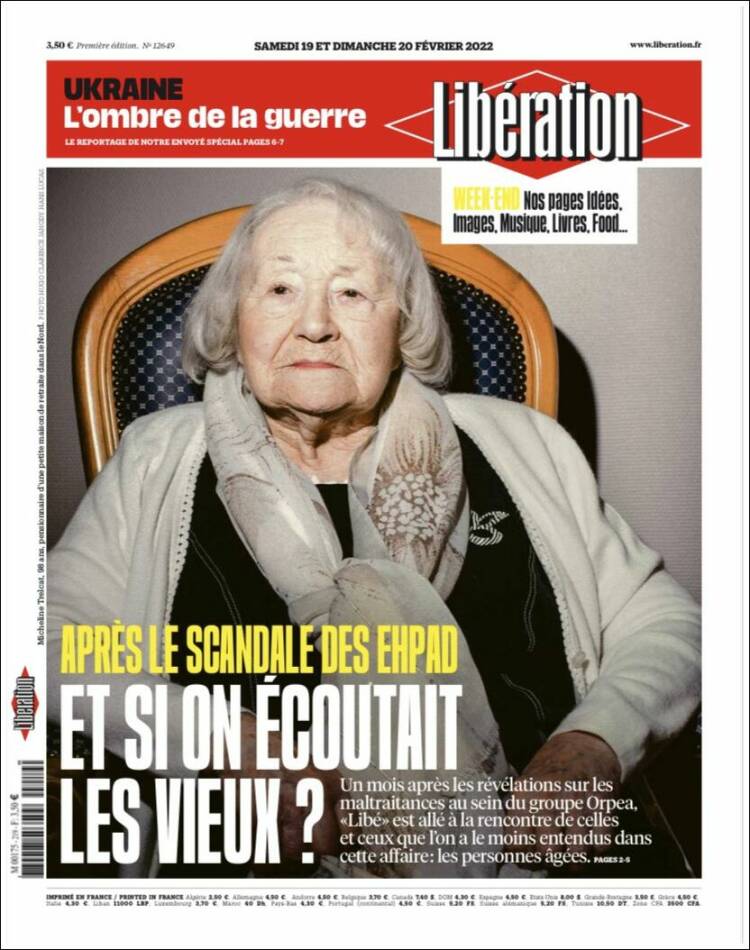 Portada de Libération (Francia)