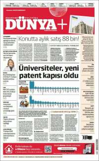 Portada de Dünya (Turquía)