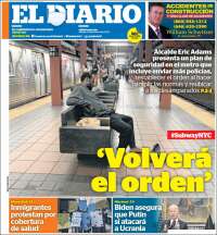 Portada de El Diario NY (USA)