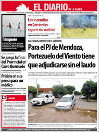 Portada de Diario de La Pampa (Argentina)