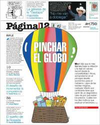 Portada de Página/12 (Argentina)