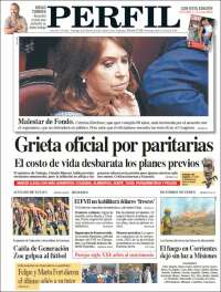 Portada de Diario Perfil (Argentina)