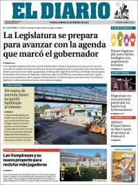 Portada de El Diario de Paraná (Argentina)