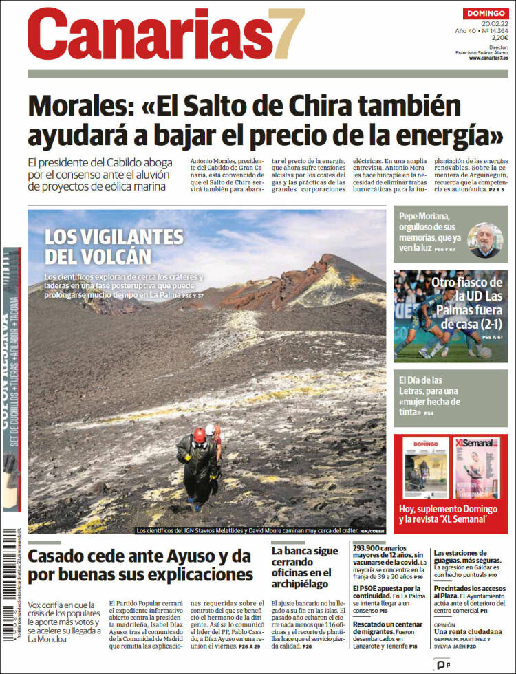 Portada de Canarias 7 (Espa&ntilde;a)