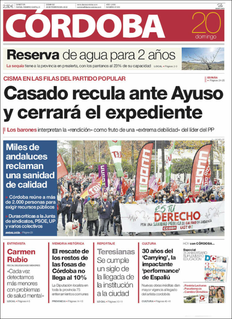 Portada de Diario de Córdoba (Espa&ntilde;a)