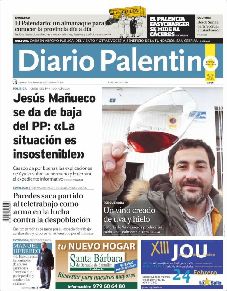 Portada de Diario Palentino (Espa&ntilde;a)