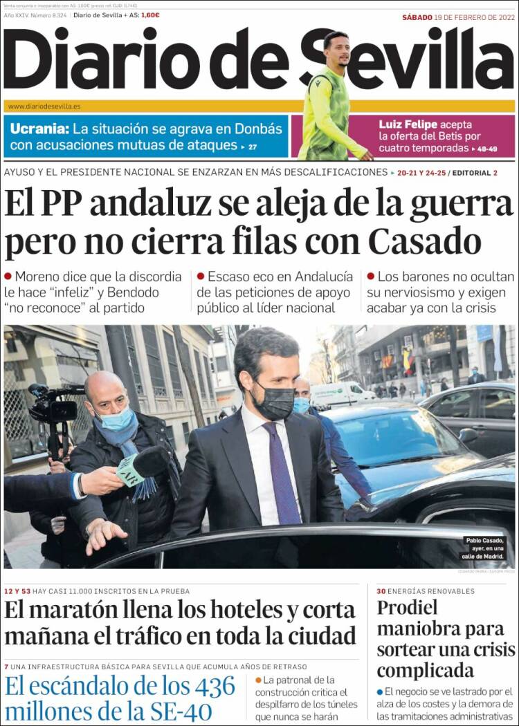 Portada de Diario de Sevilla (Espa&ntilde;a)