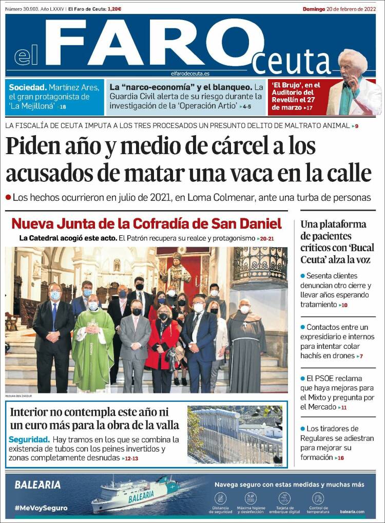 Portada de El Faro de Ceuta (Espa&ntilde;a)