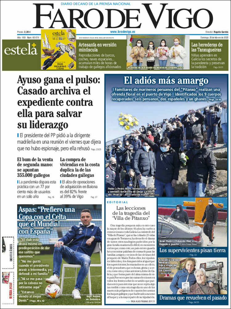 Portada de Faro de Vigo (Espa&ntilde;a)