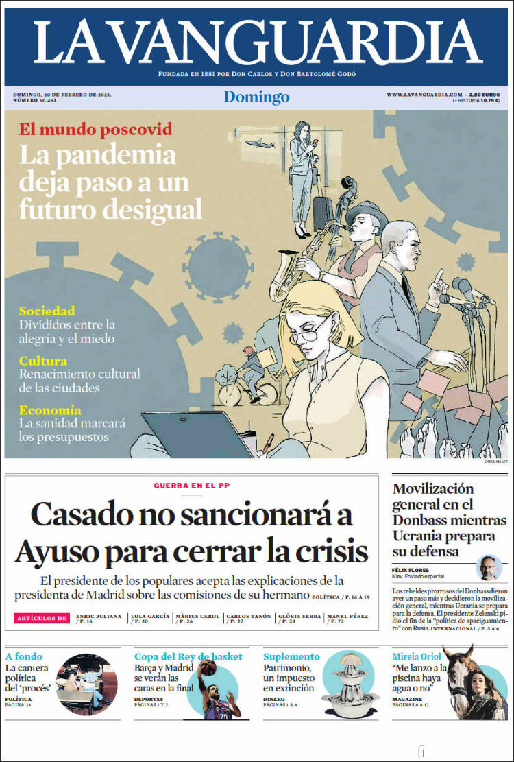 Portada de La Vanguardia (Espa&ntilde;a)