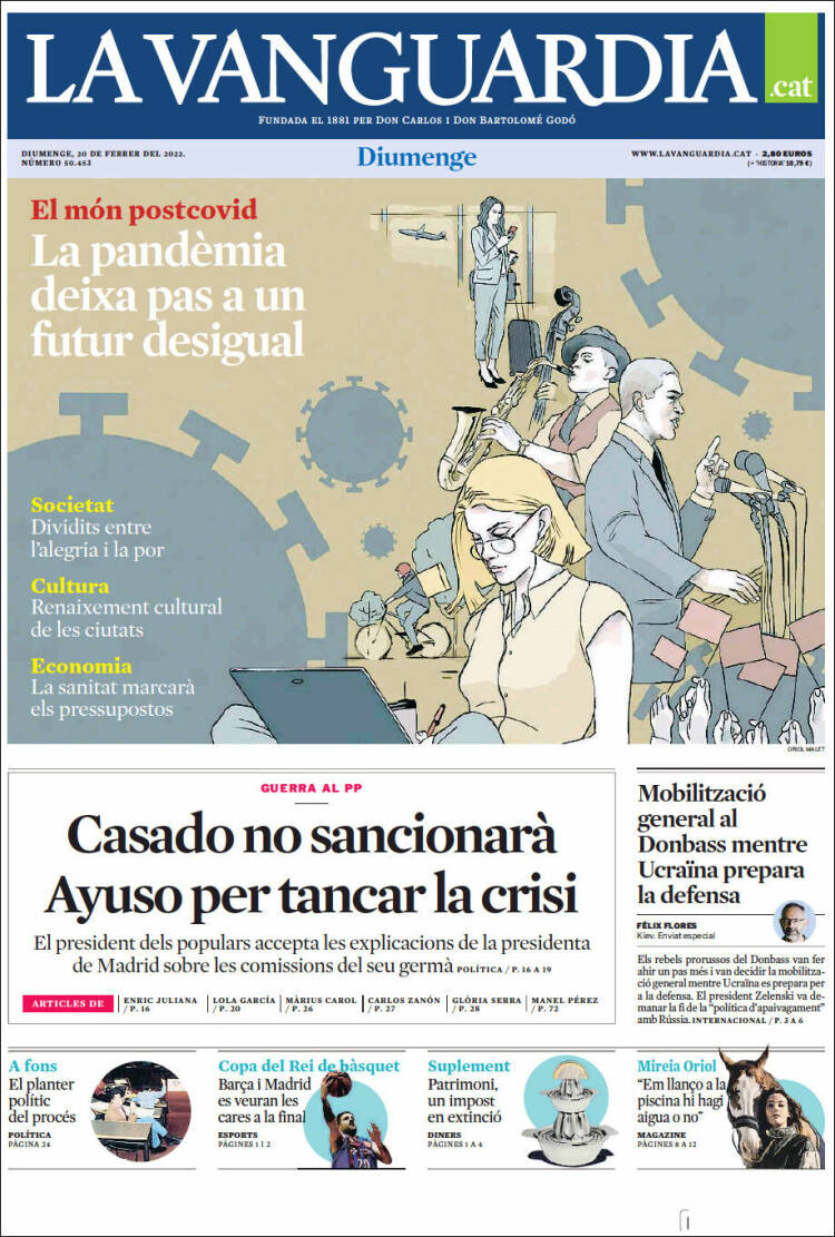 Portada de La Vanguardia (Espa&ntilde;a)