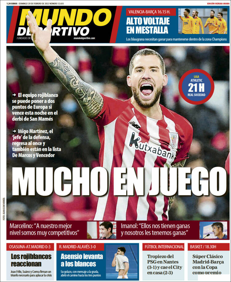 Portada de Mundo Deportivo Bizkaia (Espa&ntilde;a)