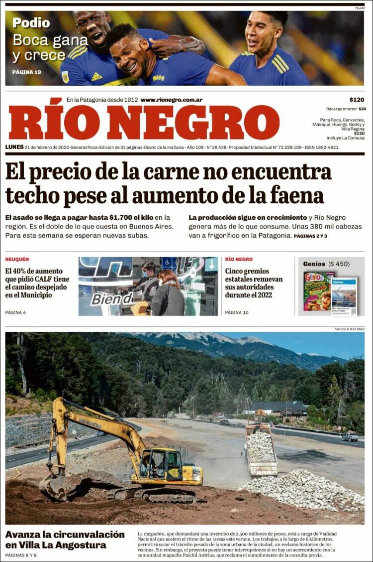 Portada de Rio Negro (Argentina)