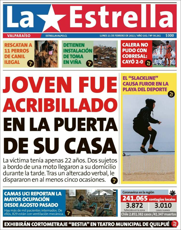 Portada de Estrella de Valparaiso (Chile)