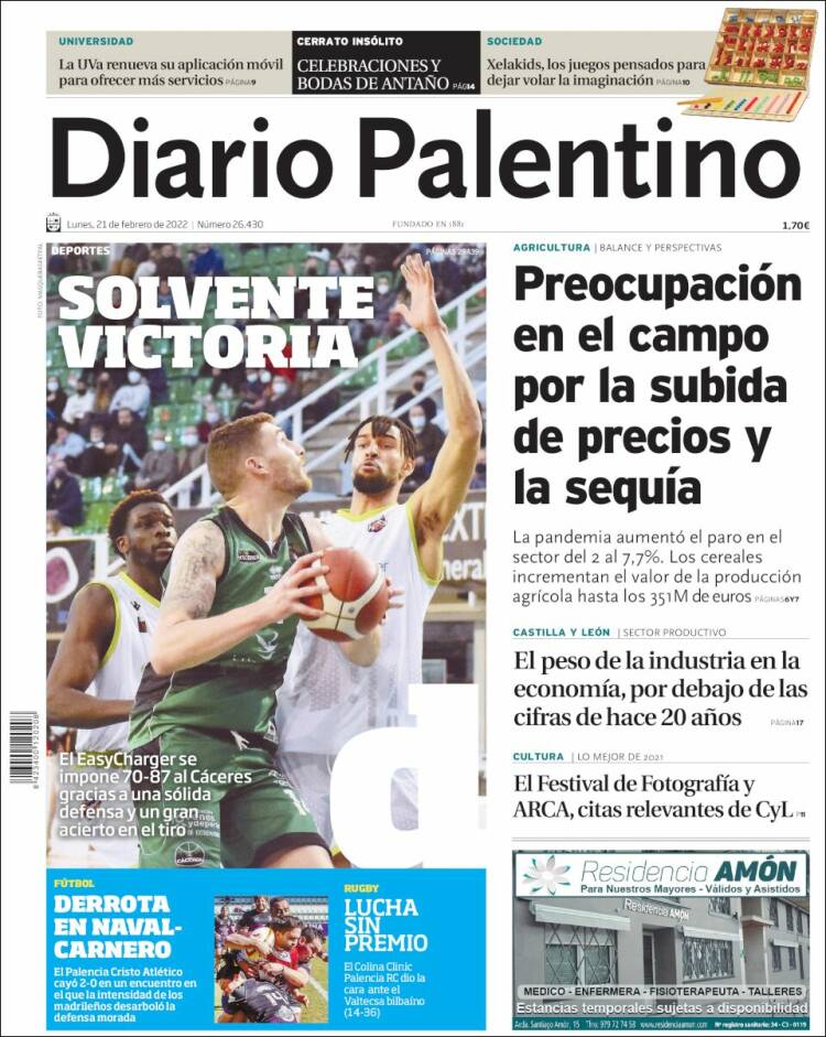 Portada de Diario Palentino (Espa&ntilde;a)